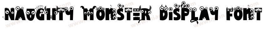 Naughty Monster Display Font字体转换